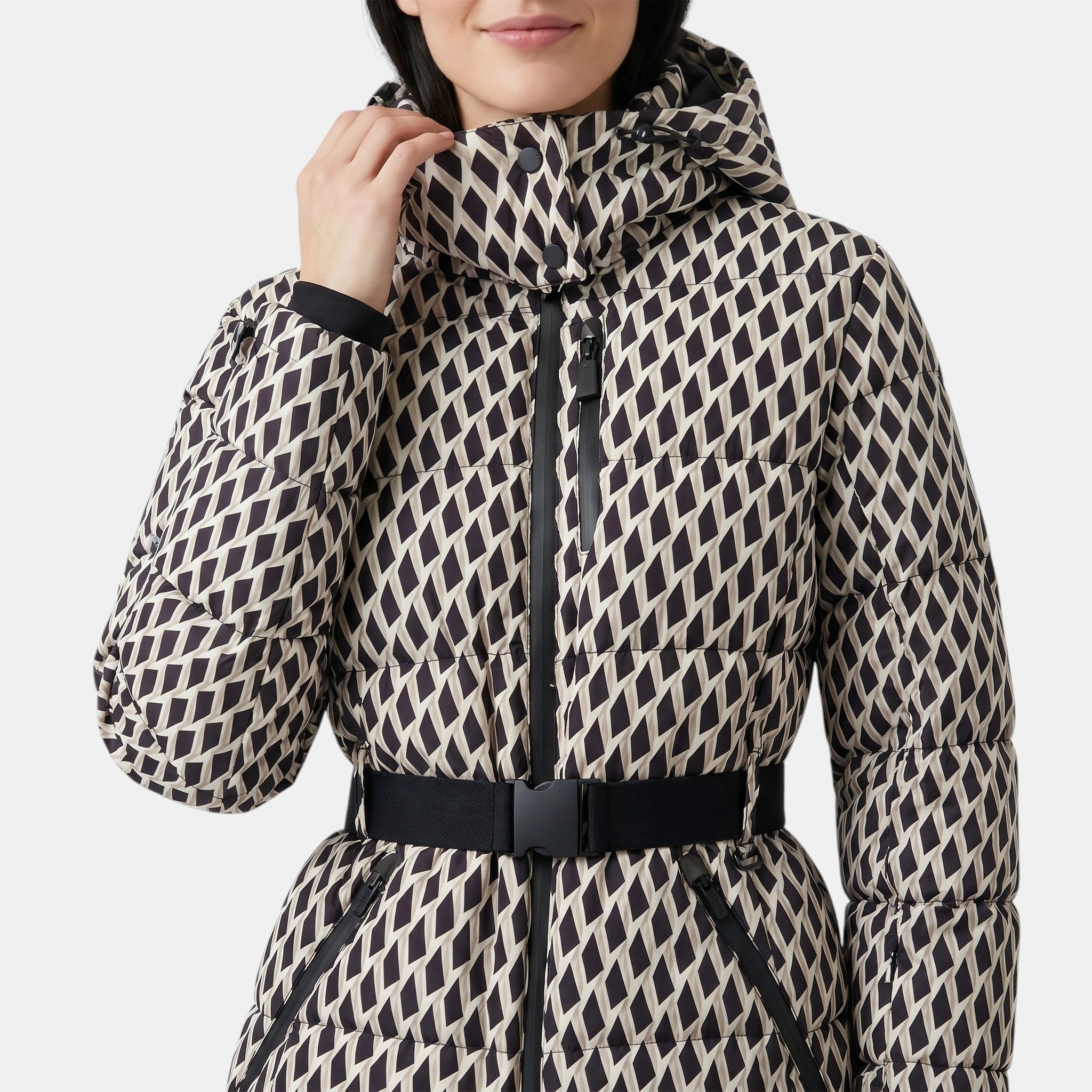 Women's Hooded Puffer Jacket Warm Waterproof Ski Coat SnugBubs Australia