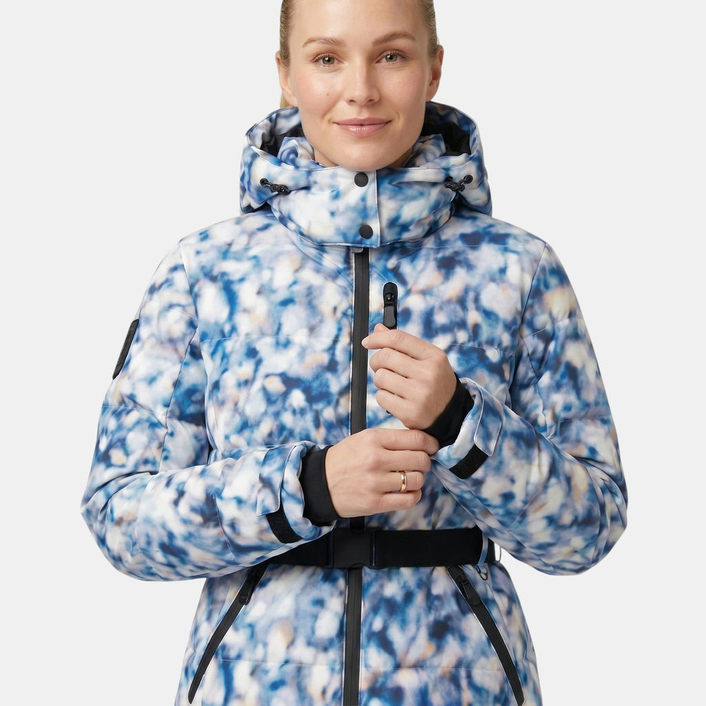 Women's Hooded Puffer Jacket Warm Waterproof Ski Coat SnugBubs Australia