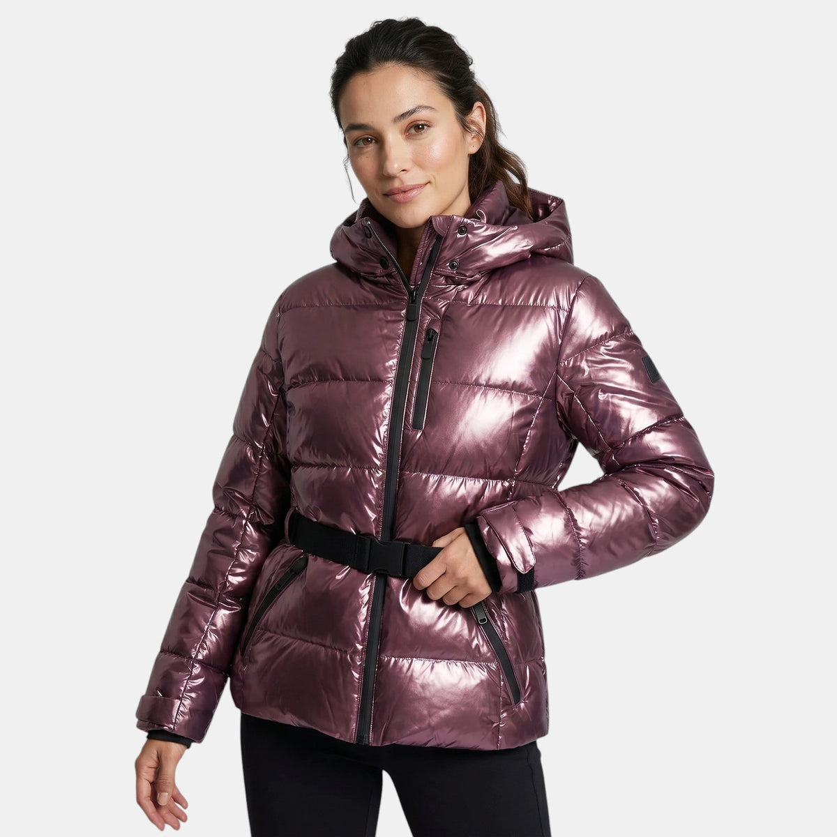Women's Hooded Puffer Jacket Warm Waterproof Ski Coat SnugBubs Australia