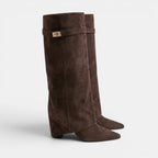 Women's Knee High Boots with Flap Detail and Block Heel SnugBubs Australia
