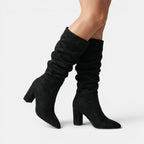 Women's Knee High Boots with Pull-On Design and Heel SnugBubs Australia