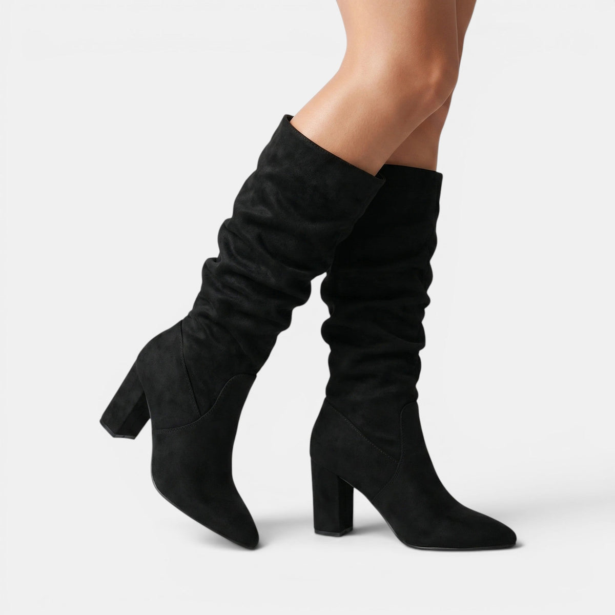 Women's Knee High Boots with Pull-On Design and Heel SnugBubs Australia