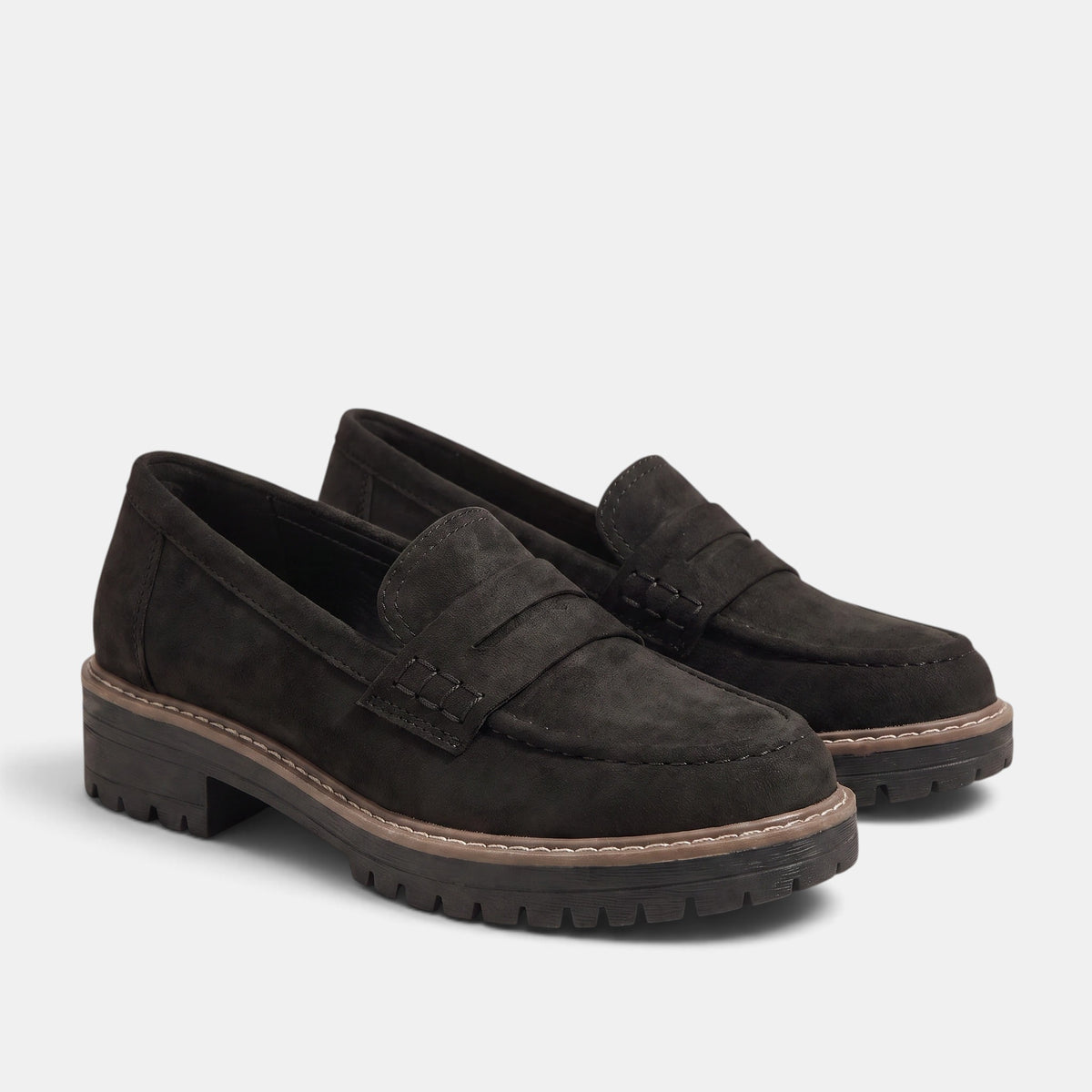 Women's Loafers with Buckle Detail and Chunky Sole