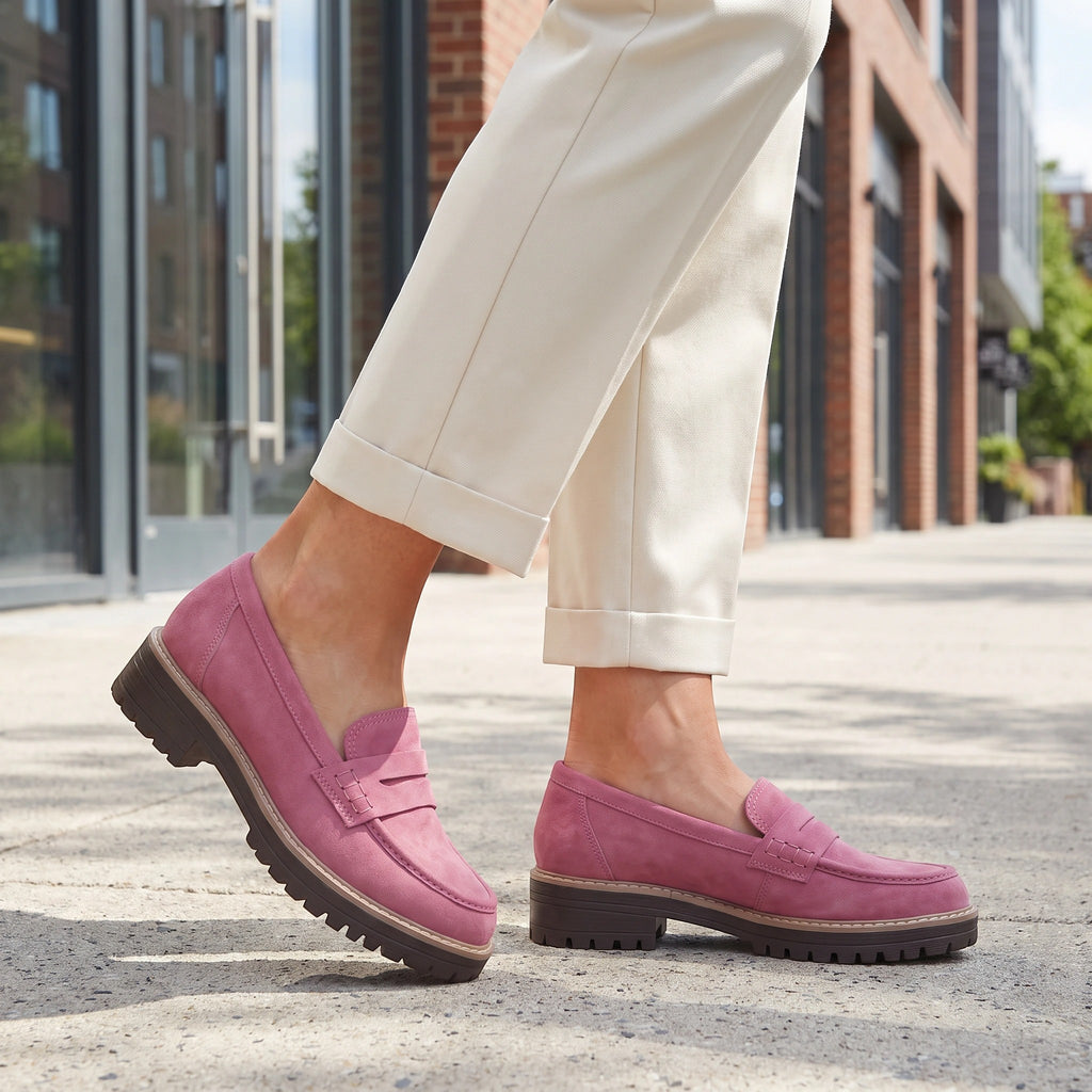 Women's Loafers with Buckle Detail and Chunky Sole