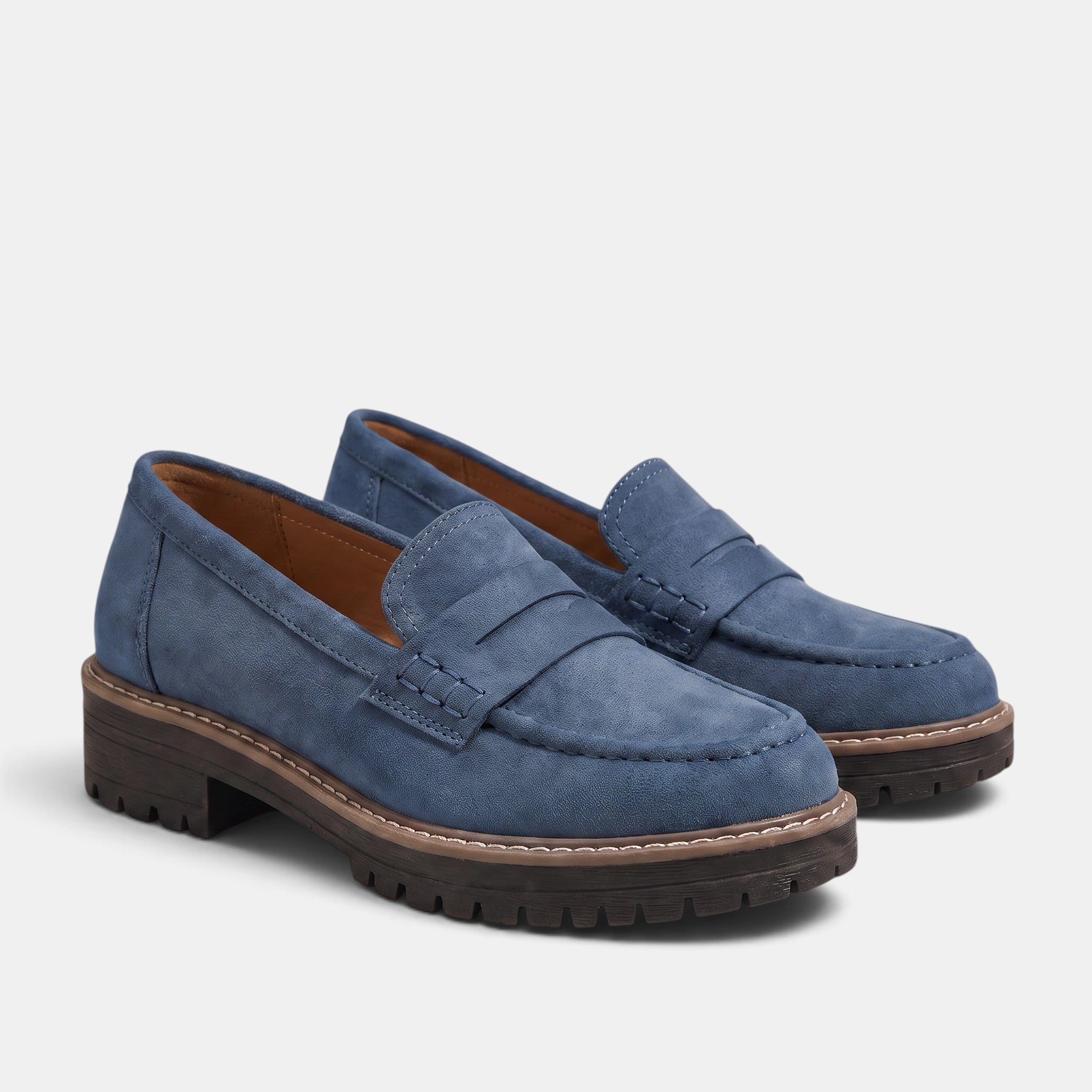 Women's Loafers with Buckle Detail and Chunky Sole
