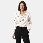 Women's Long Sleeve Floral Blouse Elegant Casual Shirt SnugBubs Australia