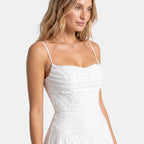 Women's Maxi Dress with Ruched Bodice and Spaghetti Straps