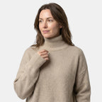 Women's Oversized Turtleneck Sweater for Elegant Style SnugBubs Australia