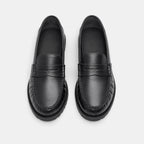 Women's Penny Loafers with Slip On Design and Chunky Sole