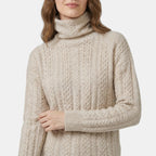 Women's Relaxed Fit High Neck Knit Sweater SnugBubs Australia