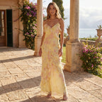 Women's Ruffle Maxi Dress with Floral Print SnugBubs Australia