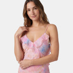 Women's Ruffle Maxi Dress with Floral Print SnugBubs Australia