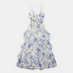 Women's Ruffled Maxi Dress Flowing Floral SnugBubs Australia