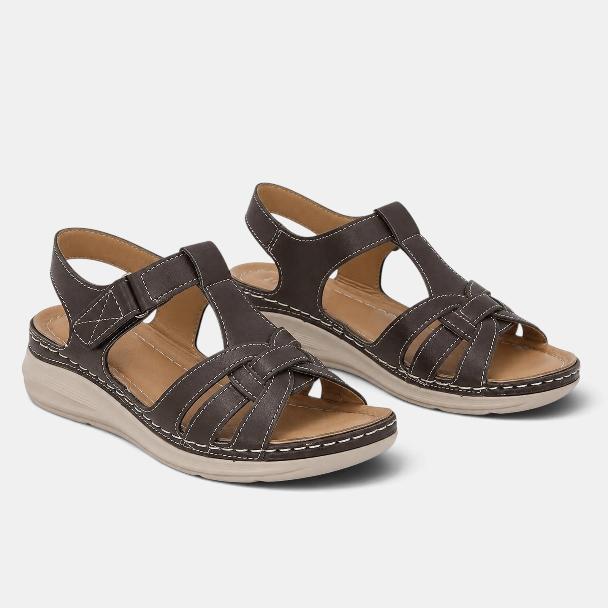 Women's Sandals with Adjustable Strap and Open Toe