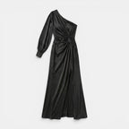 Women's Satin Maxi Dress Elegant Evening Gown SnugBubs Australia
