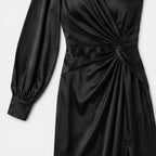 Women's Satin Maxi Dress Elegant Evening Gown SnugBubs Australia
