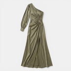 Women's Satin Maxi Dress Elegant Evening Gown SnugBubs Australia