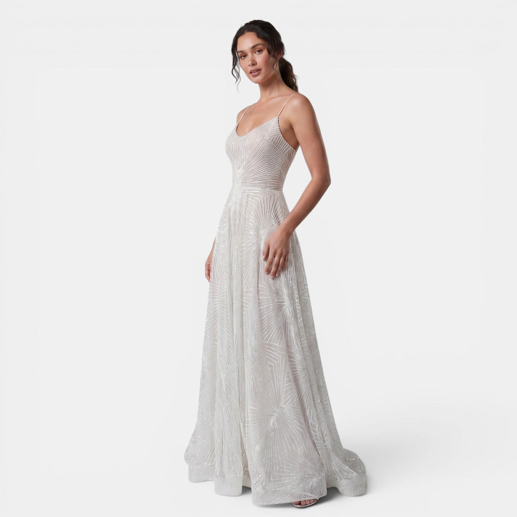 Women's Sequin Maxi Dress Elegant Formal Evening Gown SnugBubs Australia
