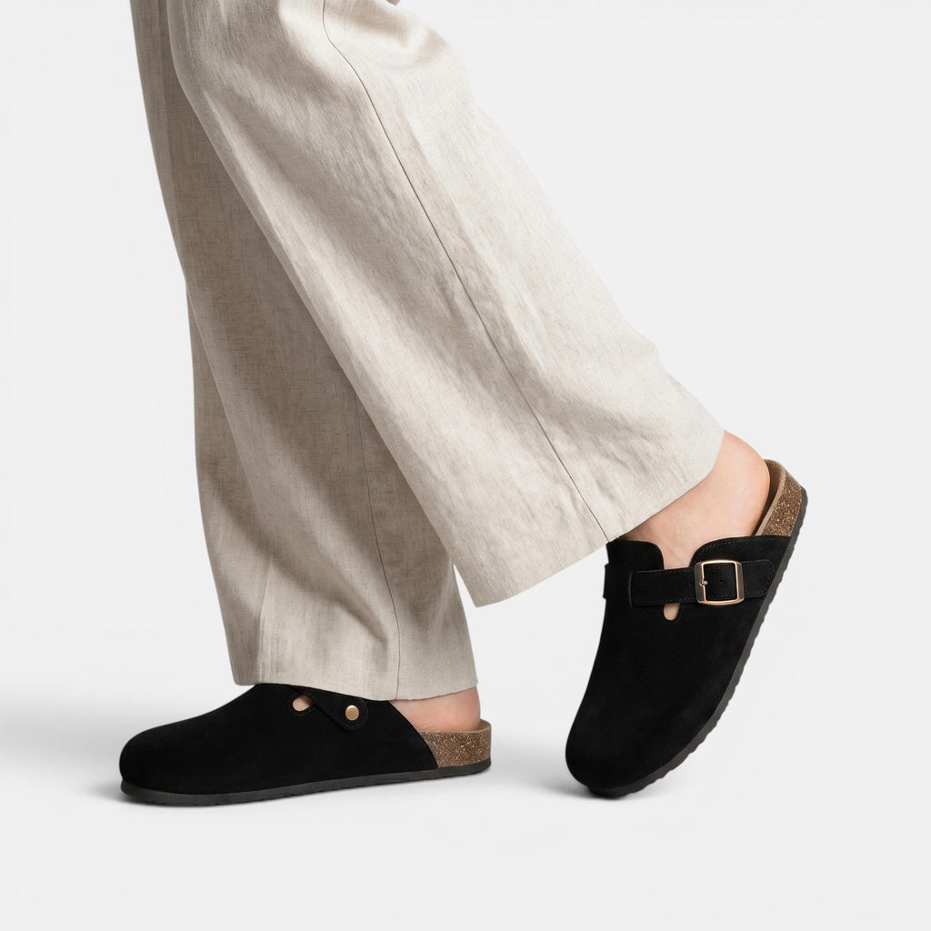 Women's Slip-On Cork Clogs with Soft Footbed Support SnugBubs Australia