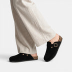 Women's Slip-On Cork Clogs with Soft Footbed Support SnugBubs Australia