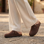 Women's Slip-On Cork Clogs with Soft Footbed Support SnugBubs Australia