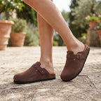 Women's Slip-On Cork Clogs with Soft Footbed Support SnugBubs Australia