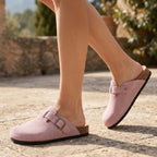 Women's Slip-On Cork Clogs with Soft Footbed Support SnugBubs Australia