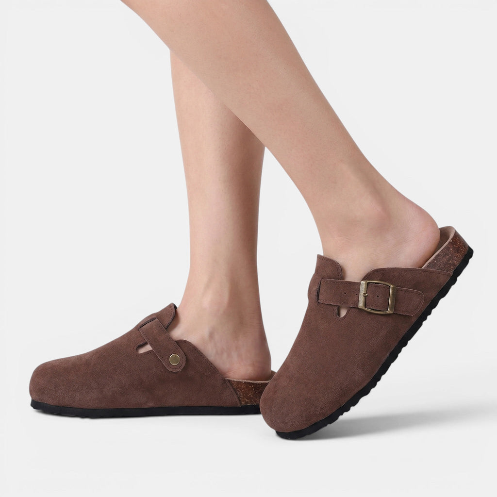 Women's Slip-On Cork Clogs with Soft Footbed Support SnugBubs Australia