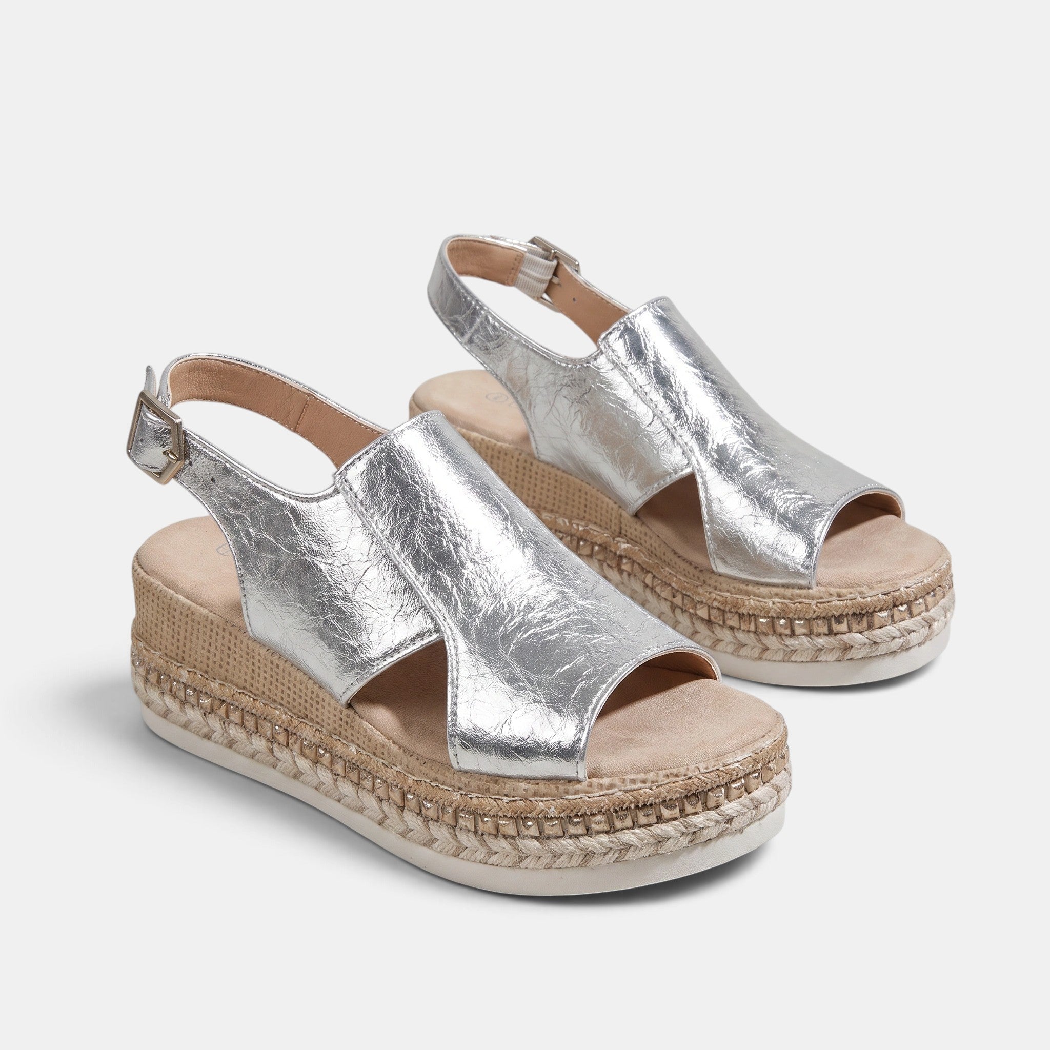 Women's Wedge Sandals with Open Toe and Ankle Strap